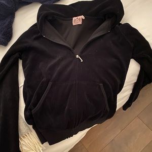 Black velour juicy jacket